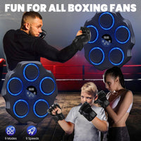 Electronic Boxing Machine with LED Lights – Wall Mounted Punching Bag, Smart Boxing Target for Interactive Fitness Training, Home Gym Workout Equipment for Adults & Kids