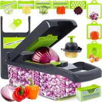 Multi-Function Vegetable Chopper, Cutter & Slicer – Manual Kitchen Food Cutter for Fast & Easy Vegetable Preparation