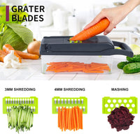 Multi-Function Vegetable Chopper, Cutter & Slicer – Manual Kitchen Food Cutter for Fast & Easy Vegetable Preparation
