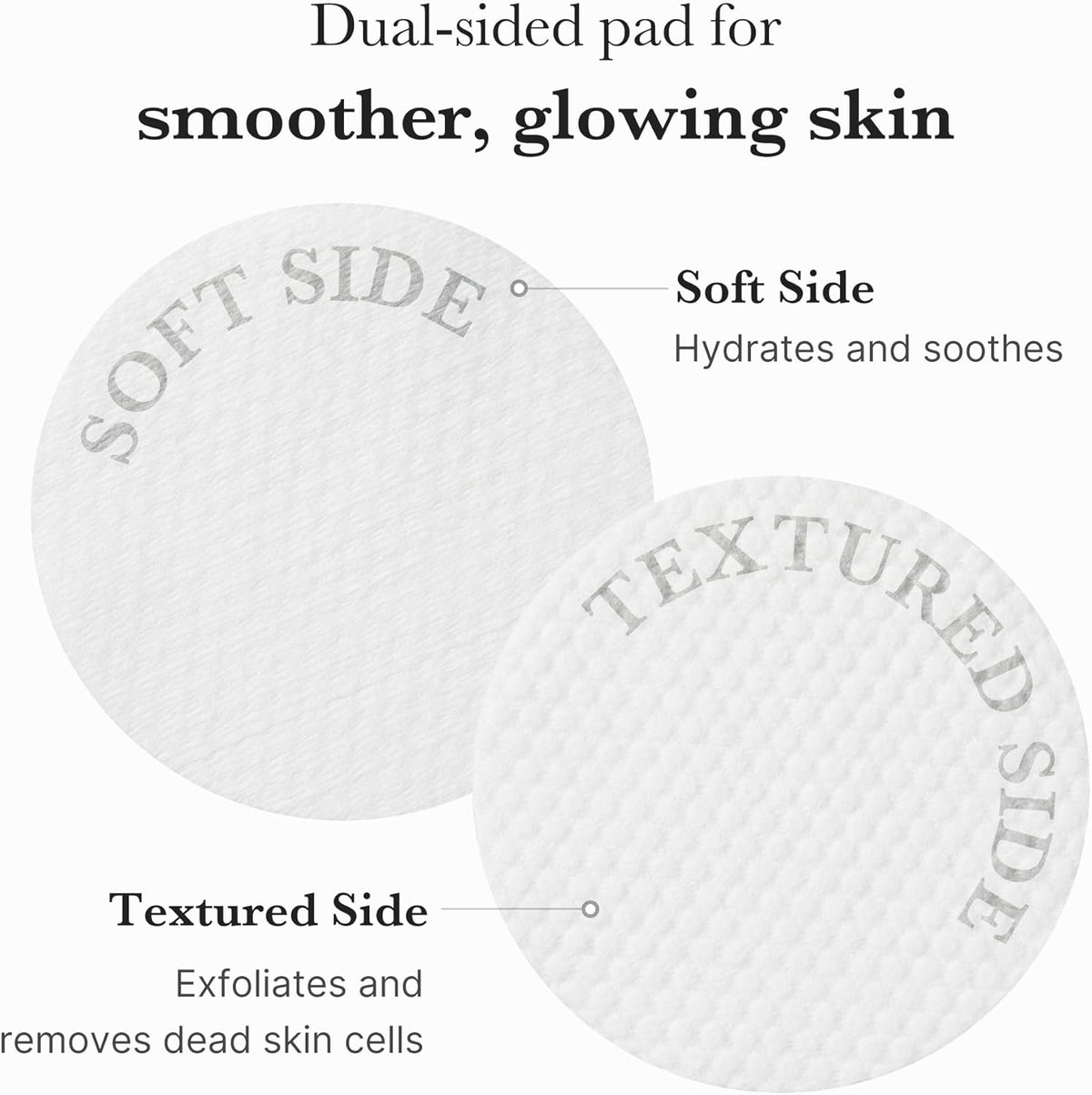 Medicube Dual-Textured Facial Toner Pads – Korean Skincare Pads for Gentle Exfoliation & Smoother-Looking Skin