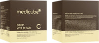 Medicube Deep Vita C Toner Pads – Vitamin C Facial Pads with 500,000 PPM Vitamin Water & 3 Vitamins for Hydration, Resurfacing & Brighter-Looking Skin, 70 Pads