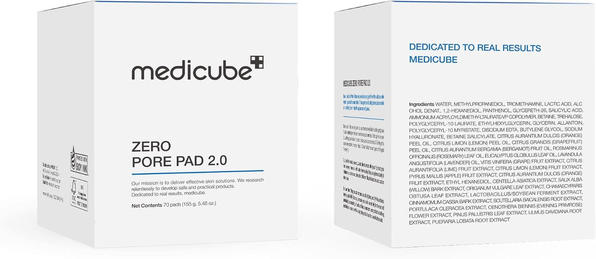 Medicube Dual-Textured Facial Toner Pads – Korean Skincare Pads for Gentle Exfoliation & Smoother-Looking Skin
